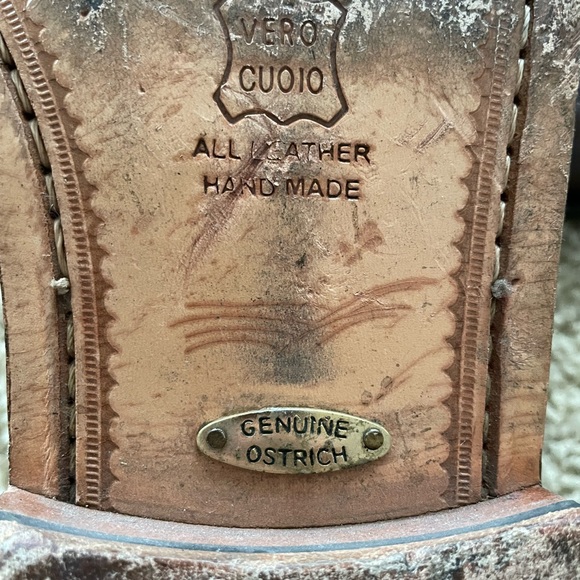 Studio Belvedere Full Quill Ostrich Leather Oxford Dress Shoes - Size 10.5 - Picture 13 of 16